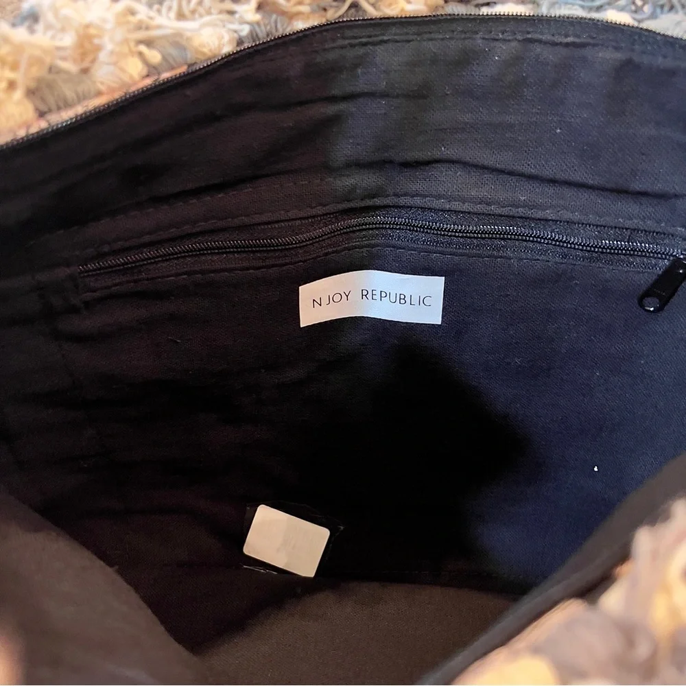 NWT* LUMILY Laptop Case /‎ Oversized PomPom Clutch- Handmade in Thailand